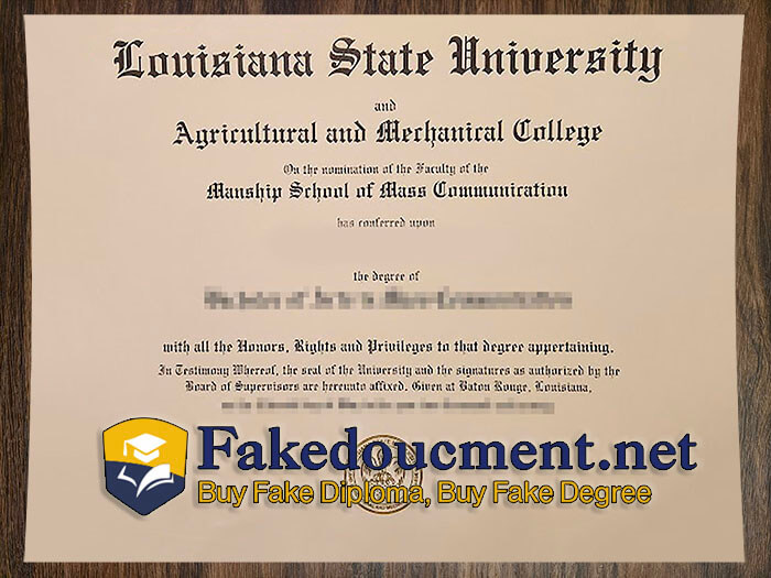 purchase realistic Louisiana State University degree