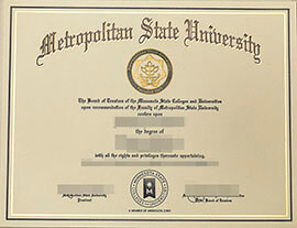 purchase realistic Metropolitan State University degree