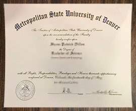 purchase realistic Metropolitan State University of Denuer degree