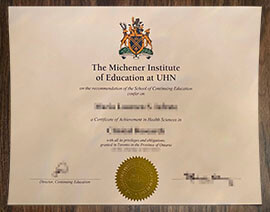 purchase realistic Michener Institute of Education at UHN degree