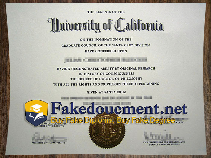 purchase realistic UC Santa Cruz diploma