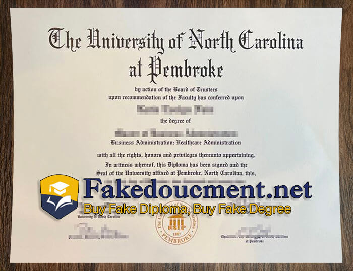 purchase realistic UNC Pembroke diploma