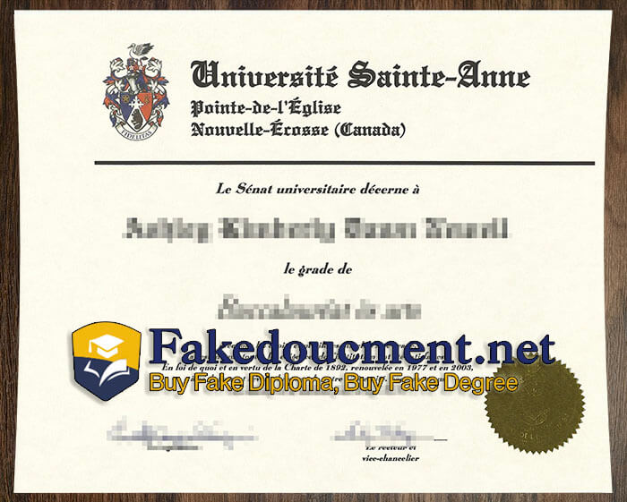 purchase realistic Universite Sainte-Anne diploma