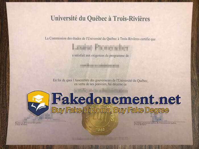 purchase realistic Universite du Quebec a Trois-Rivieres diploma