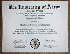 purchase realistic University of Akron degree