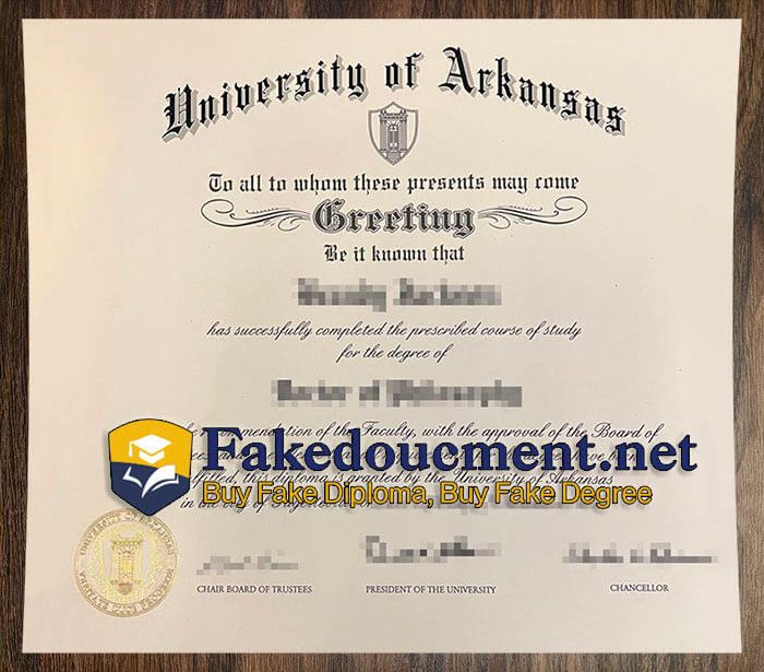 purchase realistic University of Arkansas diploma