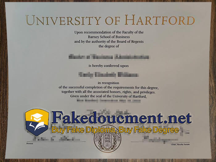 purchase realistic University of Hartford diploma