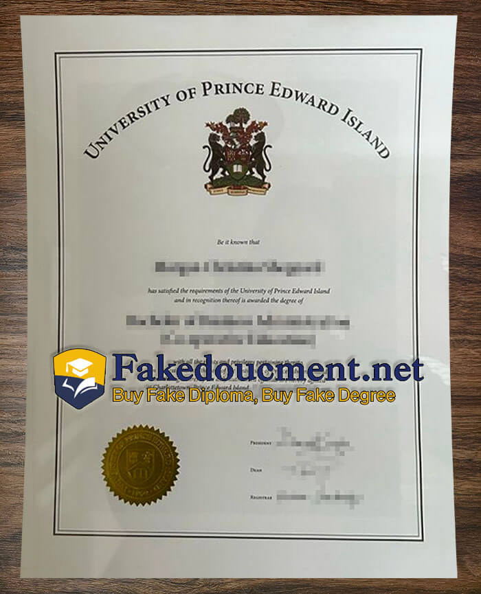 purchase realsitic University of Prince Edward Island diploma