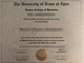 purchase realistic University of Texas at Tyler degree