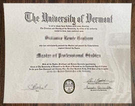 purchase realistic University of Vermont degree