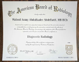 purchase realistic American Board of Radiology certificate