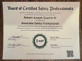 purchase realistic Associate Safety Professional certificate