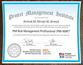 purchase realistic PMI-RMP certificate