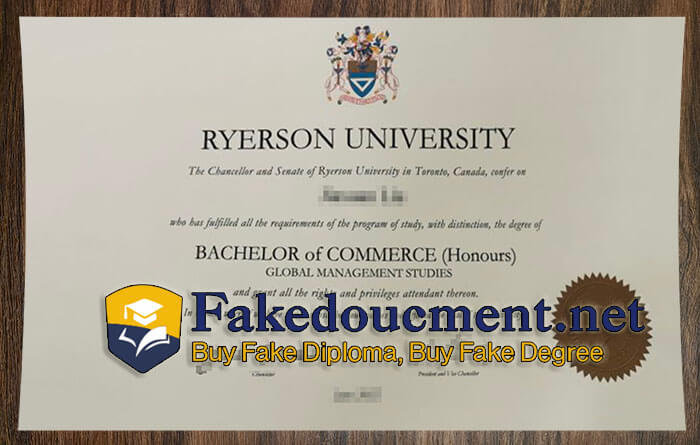 purchase realistic Ryerson University diploma