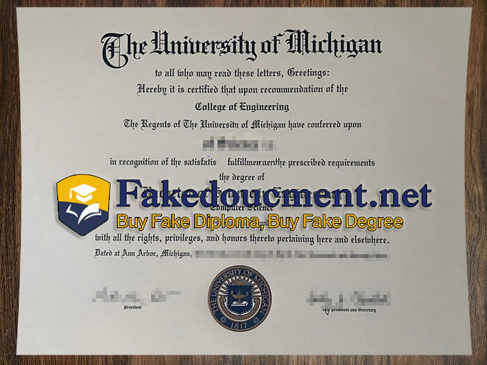 purchase realistic University of Michigan-Ann Arbor diploma