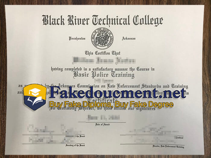 purchase realistic Black River Technical College diploma