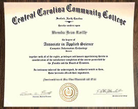 purchase realistic Central Carolina Community College degree