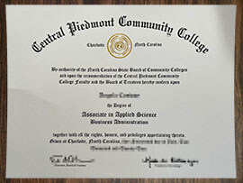 purchase realistic Central Piedmont Community College degree