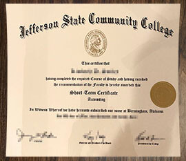 purchase realistic Jefferson State Community College degree