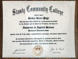 purchase realistic Stanly Community College degree